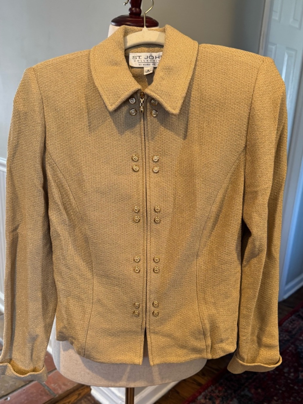 St. John Collection Women's Gold tweed suit